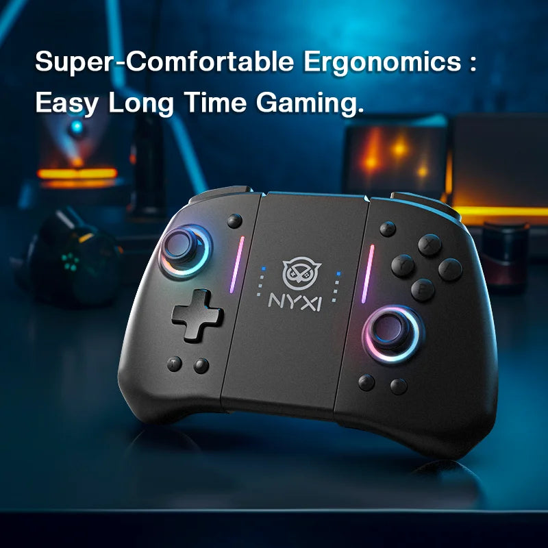 NYXI Hyperion Bluetooth Game Controller Black Wireless Gamepad for Nintendo Switch2/Switch OLED/Switch Lite Controller