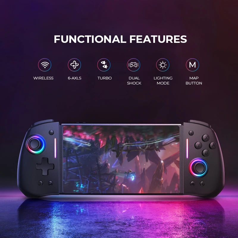 NYXI Hyperion Bluetooth Game Controller Black Wireless Gamepad for Nintendo Switch2/Switch OLED/Switch Lite Controller