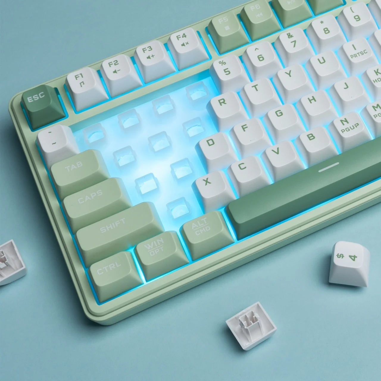 Womier DK75 75% Wireless Membrane Keyboard 3-Mode Bluetooth/2.4G/USB-C RGB Backlit Keyboard with Knob&Screen for PC/Mac Gamer