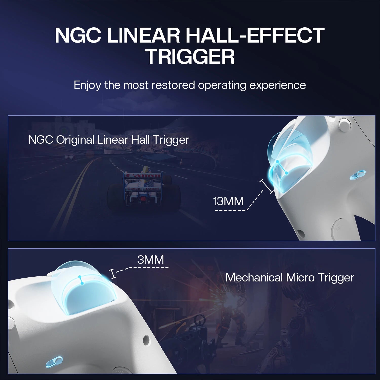 NYXI Wizard 2 TMR White Special Edition Game Controller for Switch2/Switch - Premium Gaming Experience