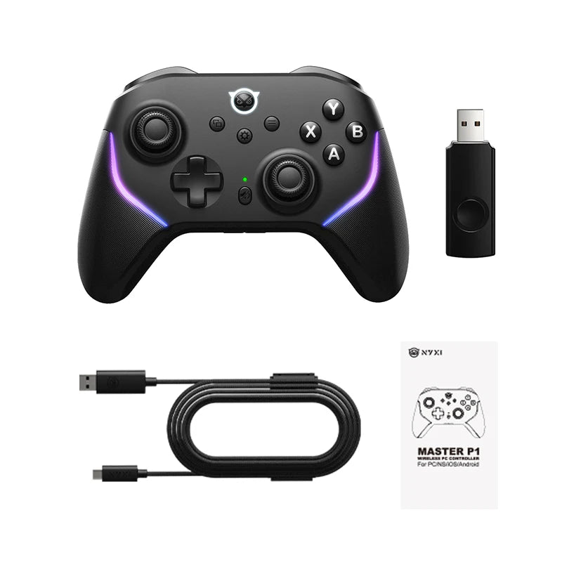 NYXI Master P1 Wireless Game Controller Hall Effect Gamepad for PC Switch Phone Black Myth Wukong Controller