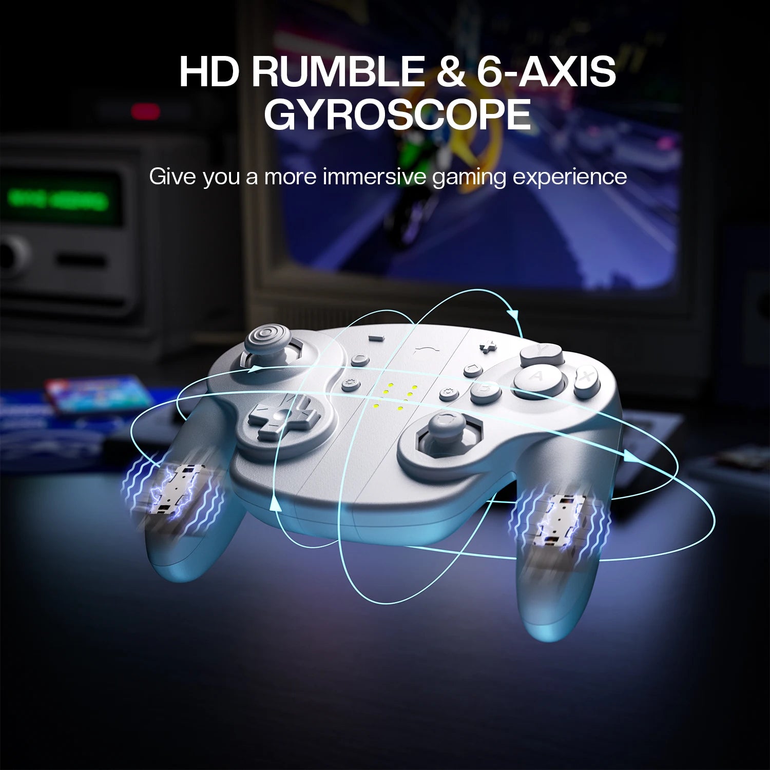 NYXI Wizard 2 TMR White Special Edition Game Controller for Switch2/Switch - Premium Gaming Experience