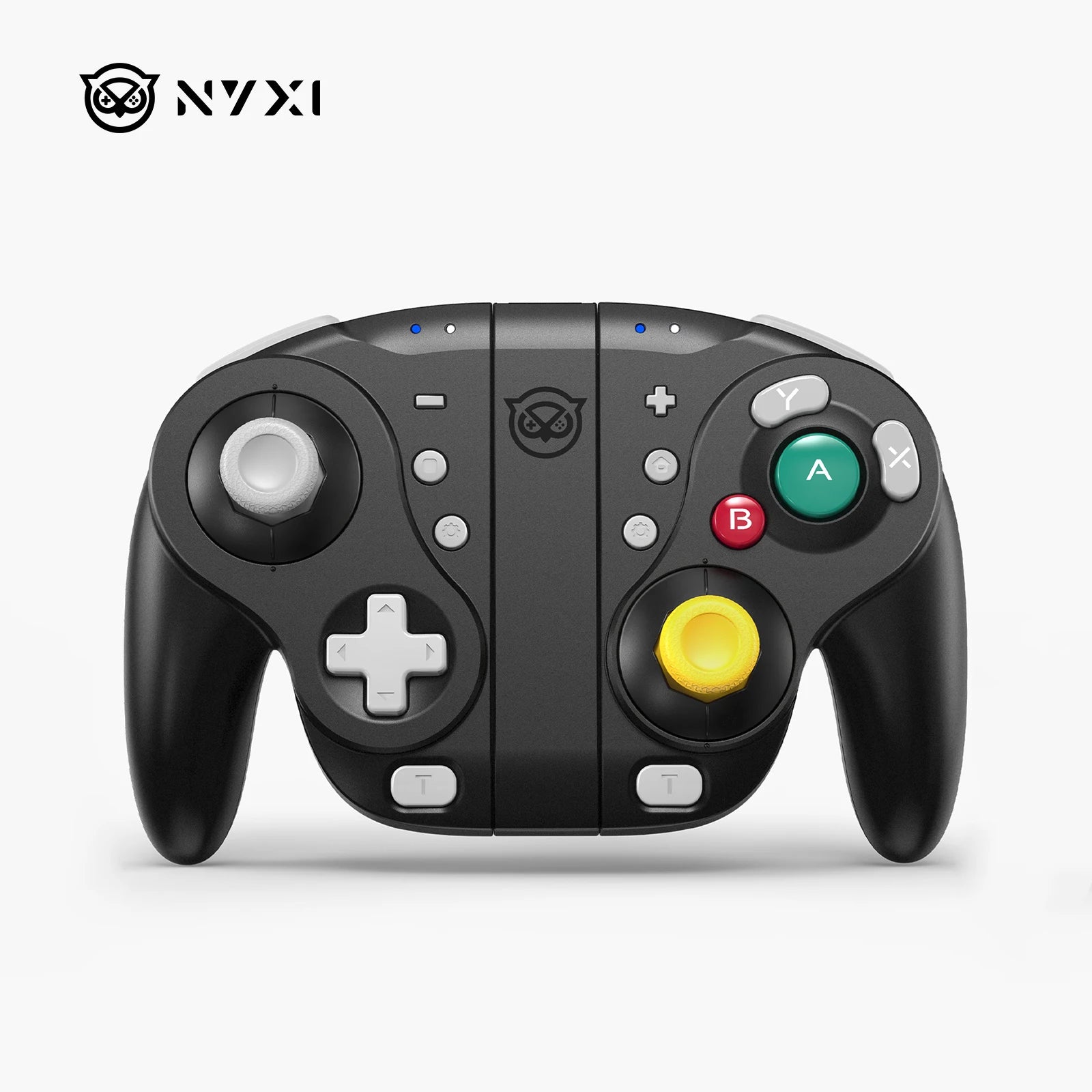 NYXI Wizard Hall Joystick Wireless Game Controller Black Gamepad with RGB Lights for Nintendo Switch