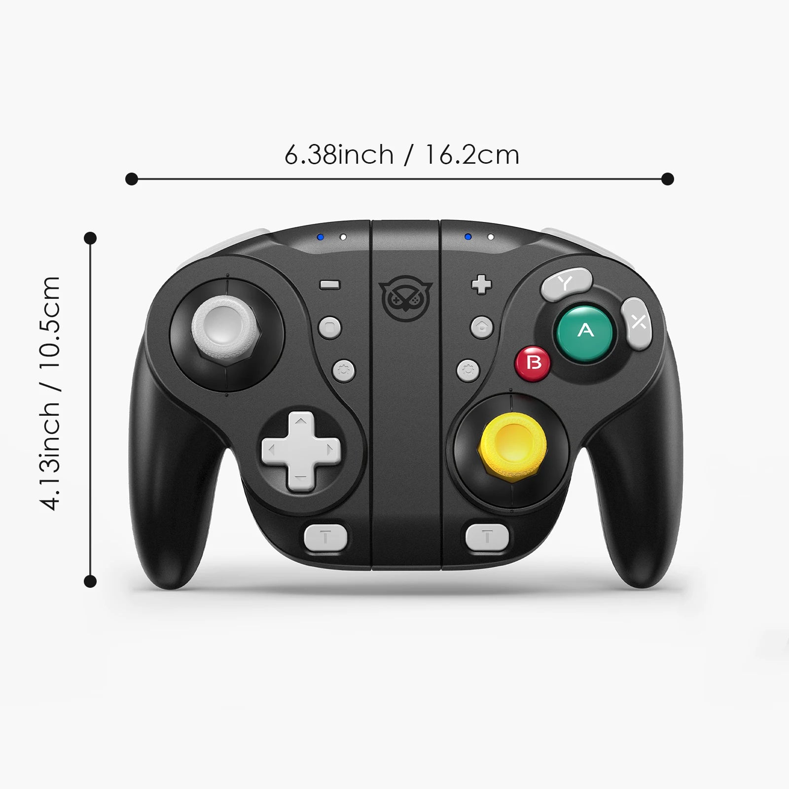 NYXI Wizard Hall Joystick Wireless Game Controller Black Gamepad with RGB Lights for Nintendo Switch