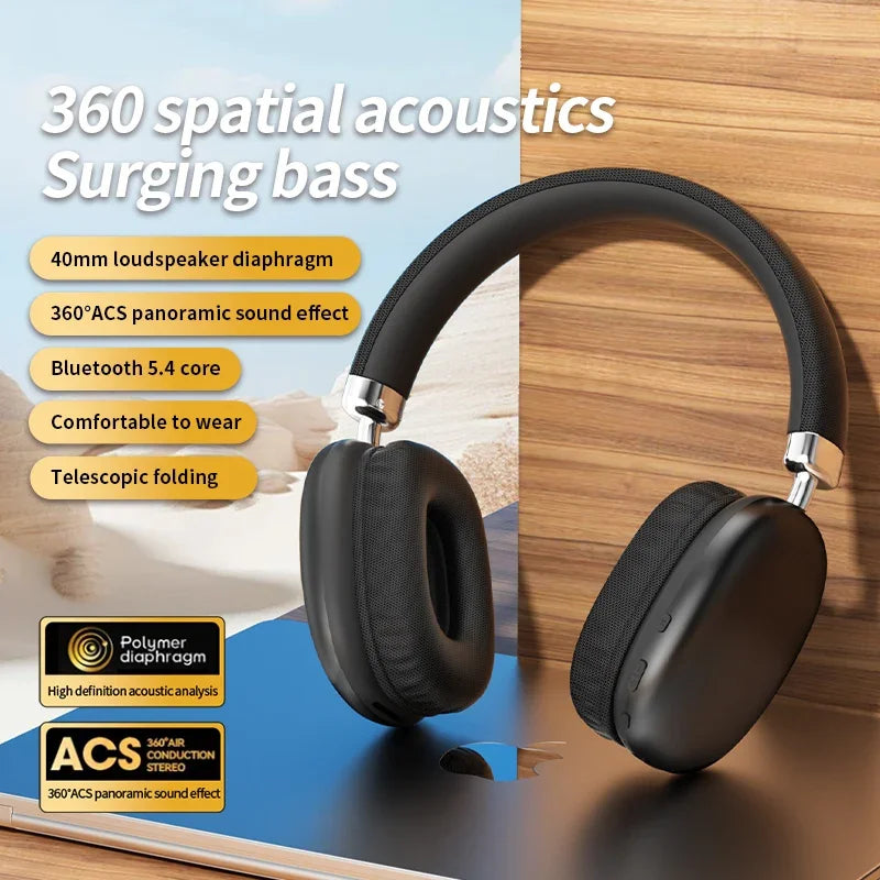 2025 NEW Air Max Bluetooth Headphones Earphone Wireless Headsets Stereo Surround Gaming Earbuds For Iphone Xiaomi Samsung Phone