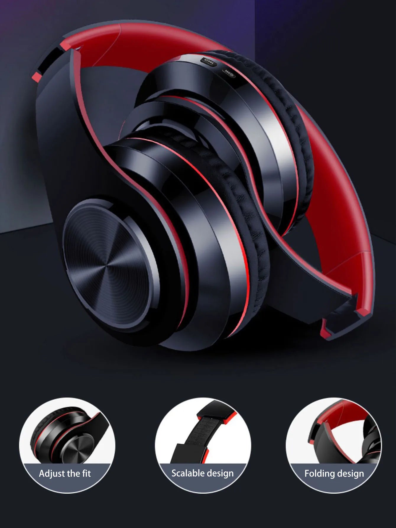 Gaming headset wireless headset, Jerry 5.0, cool light effect, support wired mode, widely compatible