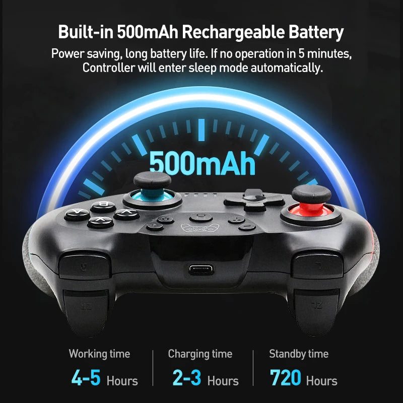 Wireless Bluetooth for Nintendo Switch & OLED Lite PC Controller Gamepad Joystick Control Computer Game Pad Mando Command Gaming