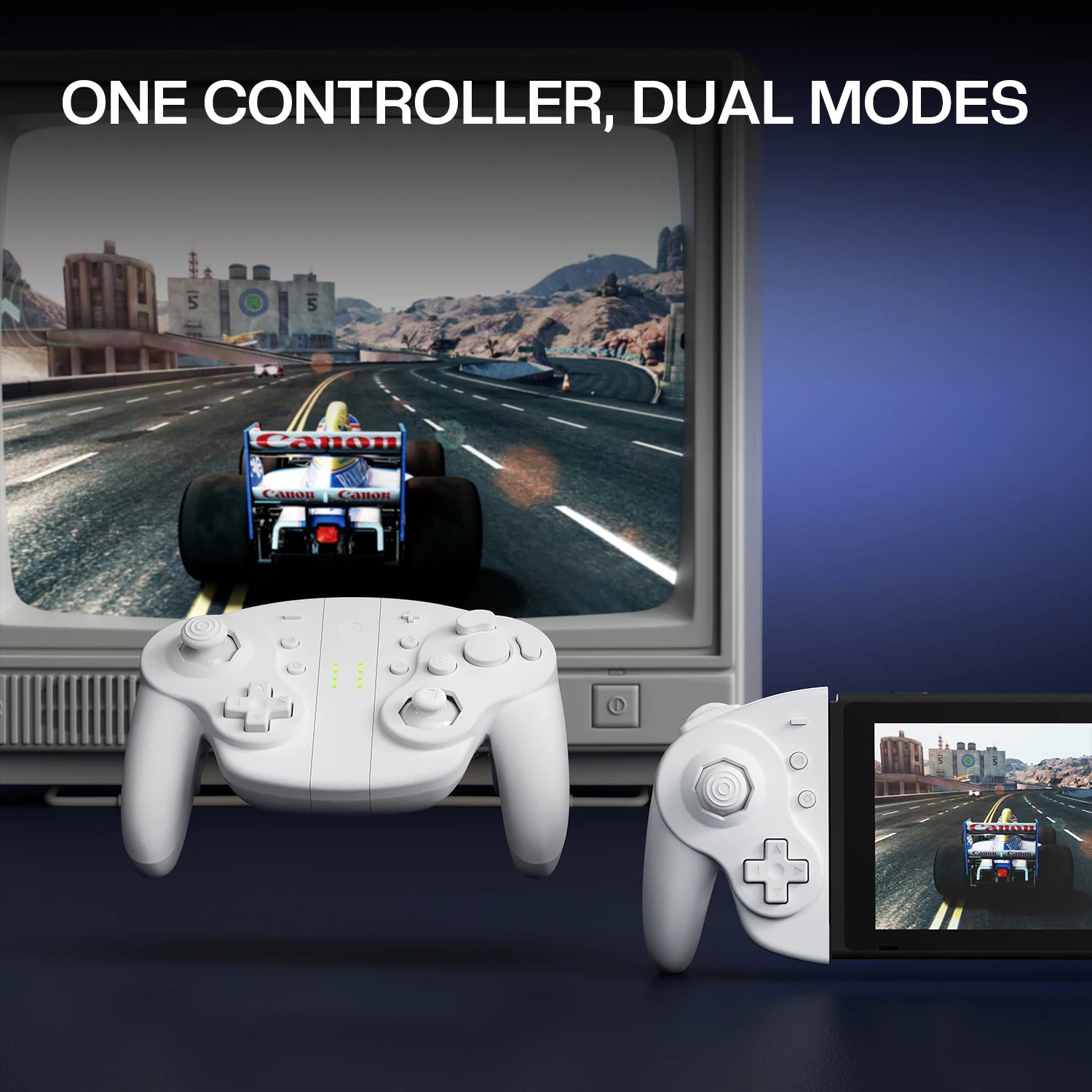 NYXI Wizard 2 TMR White Special Edition Game Controller for Switch2/Switch - Premium Gaming Experience